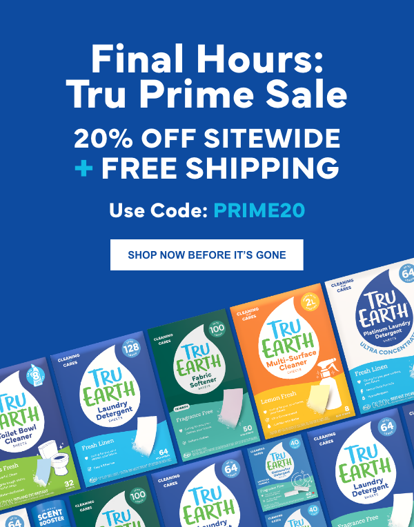 TRU Prime Sale 20% Off sitewide + Free Shipping Use Code: PRIME20 CTA → Shop the Tru Prime Sale