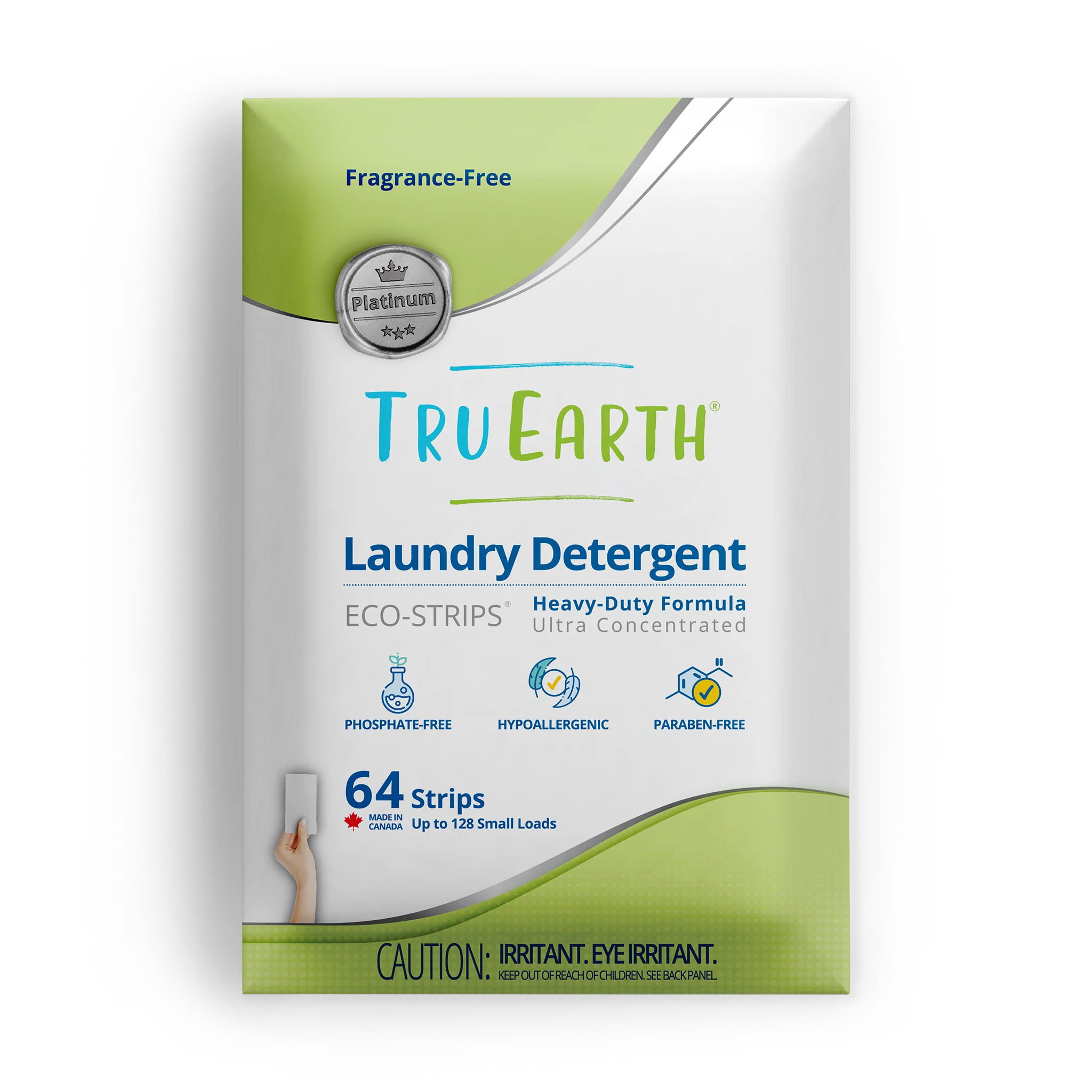Image of Tru Earth Platinum Laundry Detergent - Fragrance-Free / 64 Strips