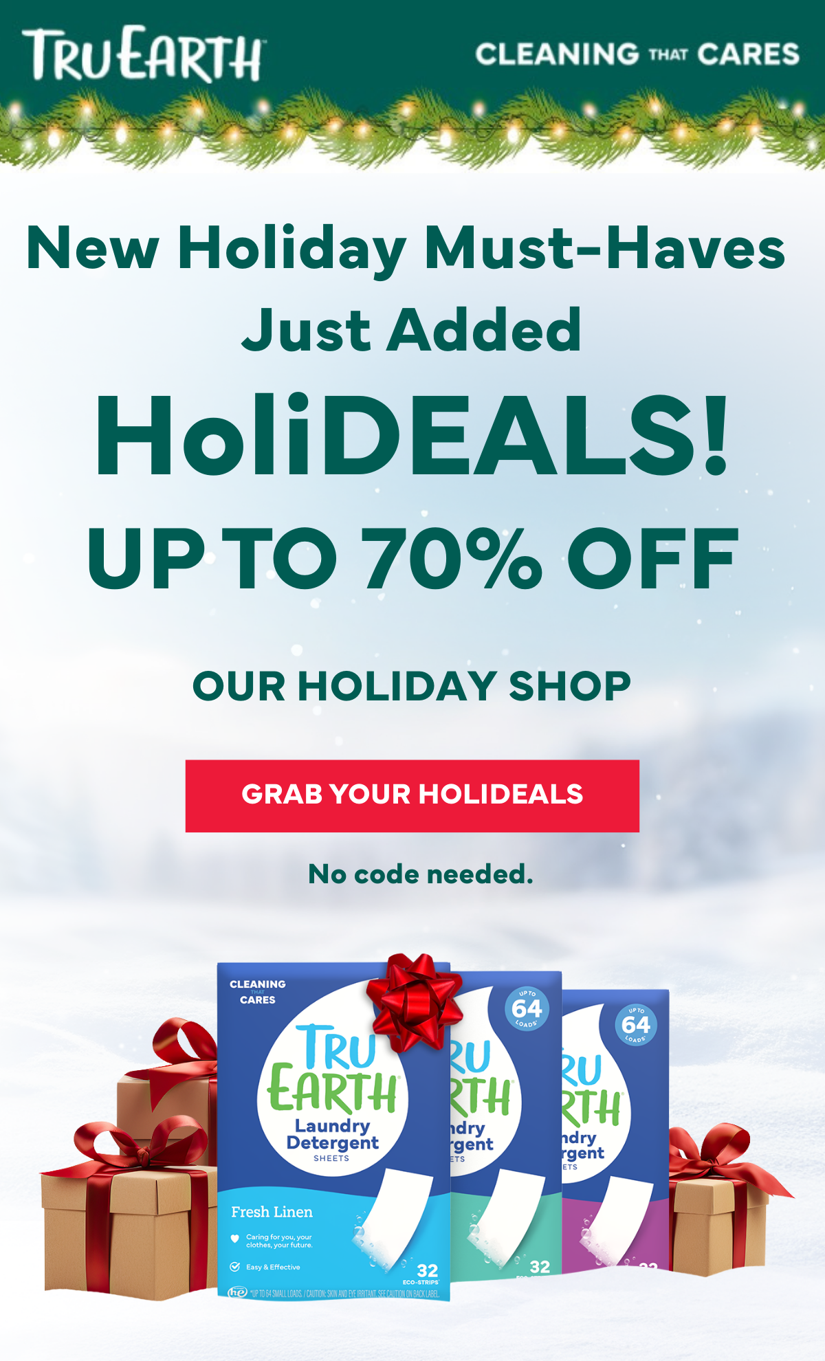 HoliDEALS Are here! Up to 70% OFF Our Holiday Shop