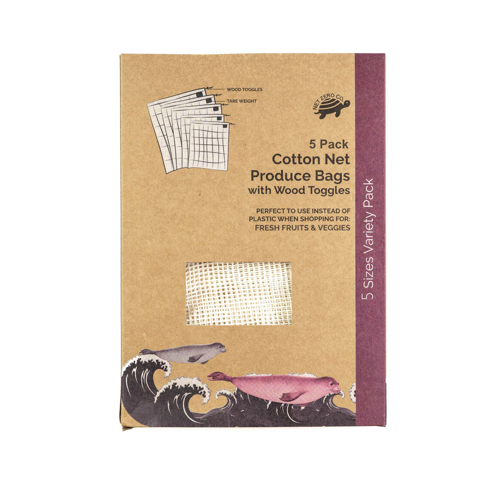 Image of Cotton Mesh Reusable Produce Bags - 10 Pack