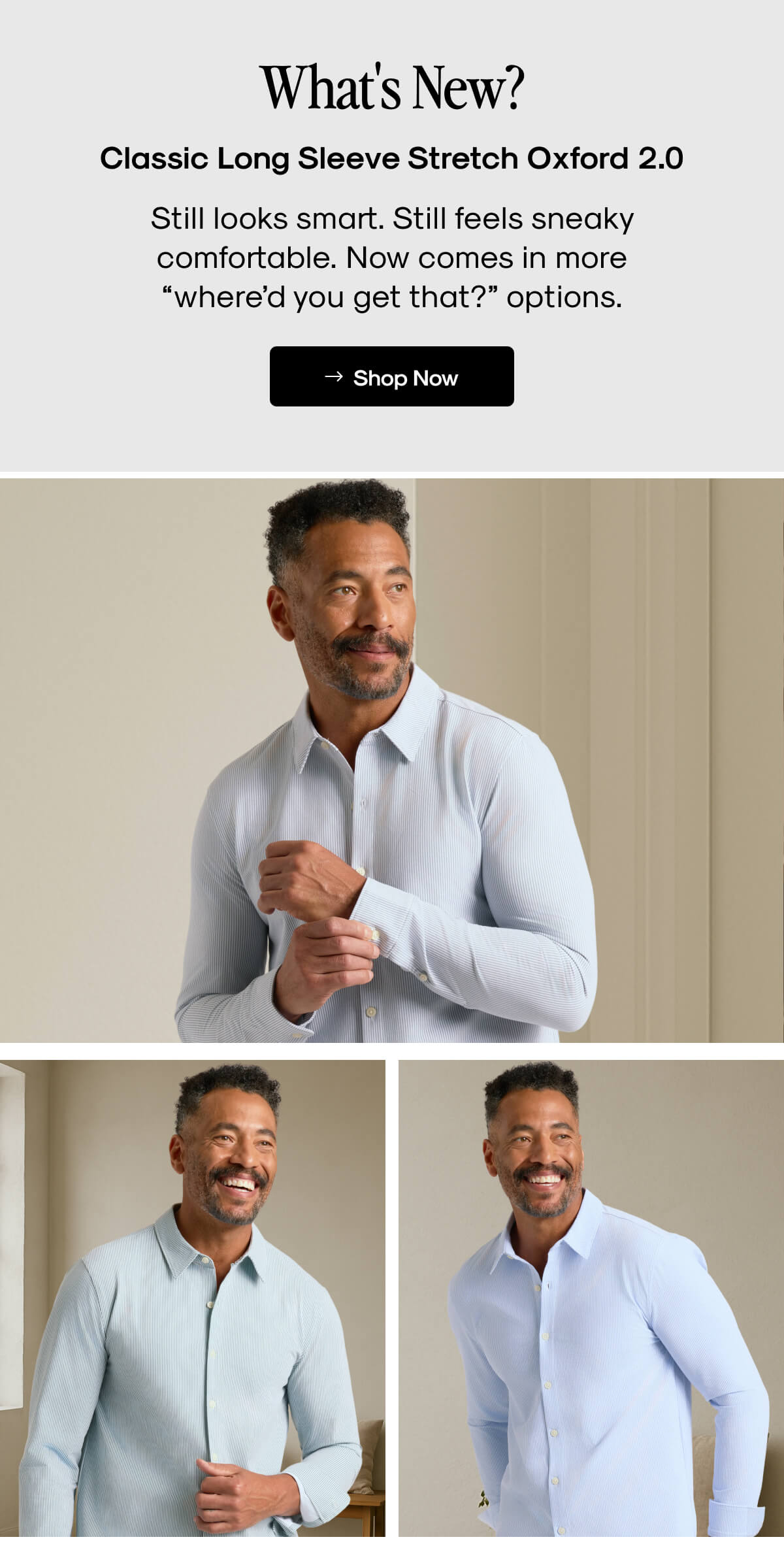 Long Sleeve Stretch Oxford 2.0