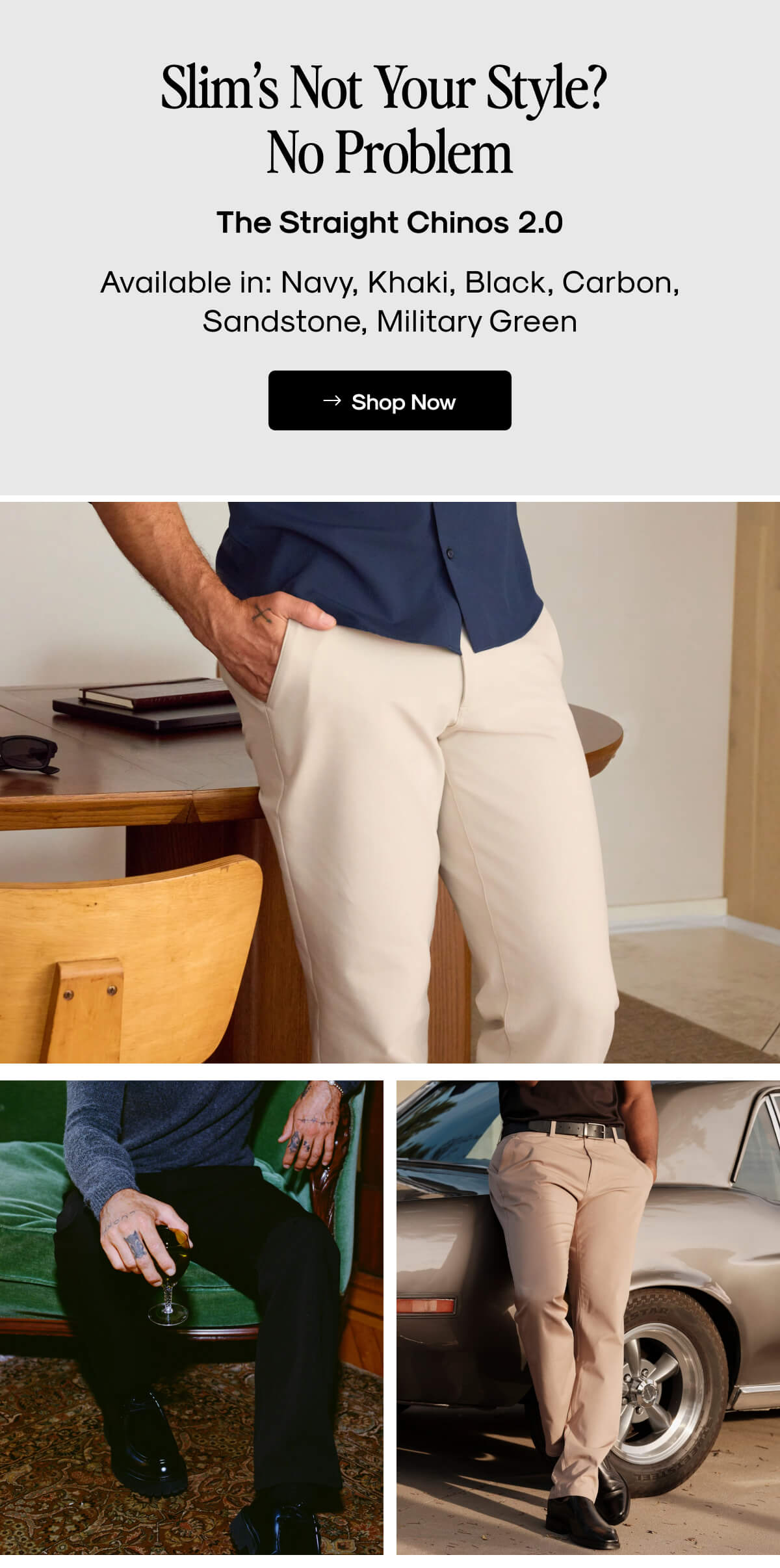 Straight Chino Pants