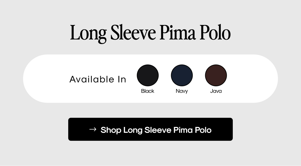 Long Sleeve Pima Polo