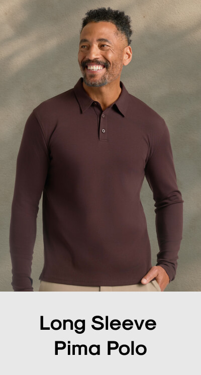 Long Sleeve Pima Polo