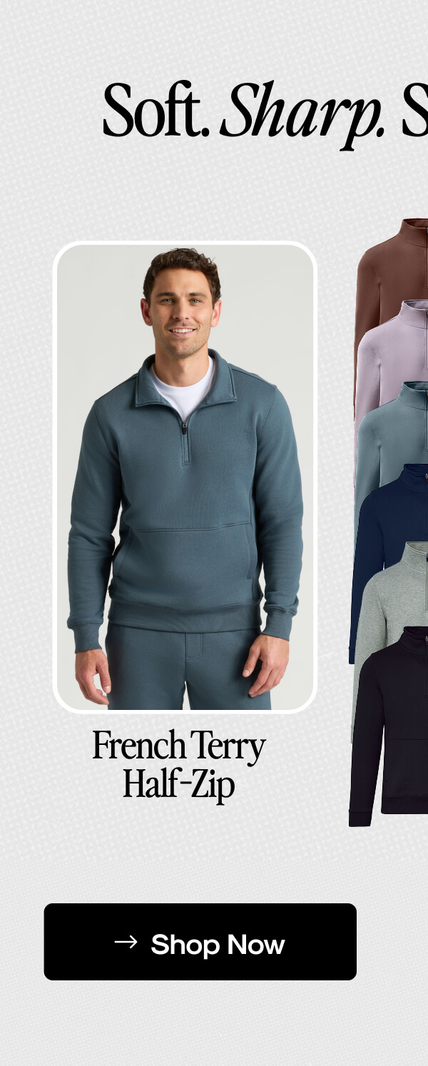French Terry Half Zip
