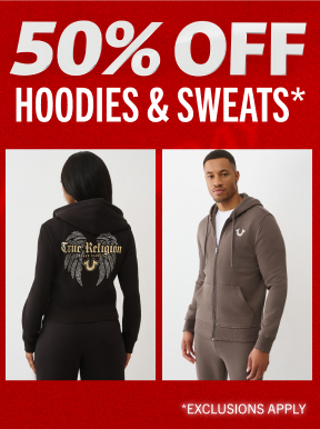 50% OFF HOODIES & SWEATS*