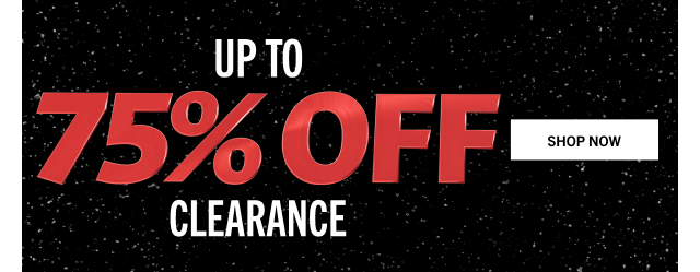 UP TO 75% OFF CLEARANCE | SHOP NOW