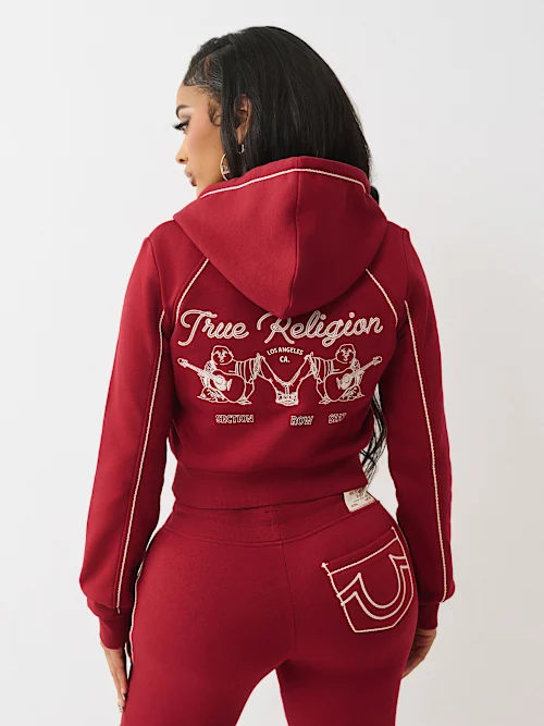 SHOP ROPE STITCH SHRUNKEN HOODIE