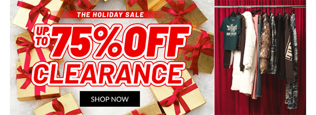 UP TO 75% OFF CLEARANCE | SHOP NOW