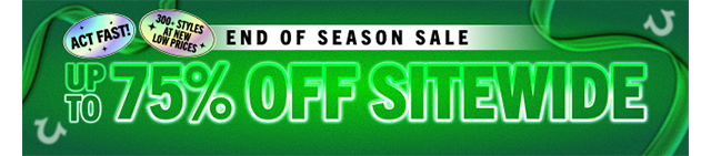 UP TO 75% OFF SITEWIDE