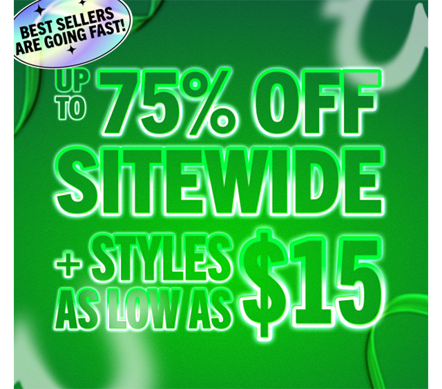 UP TO 75% OFF SALE