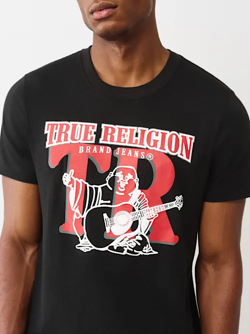 SHOP BUDDHA LOGO OVERLAY GRAPHIC TEE