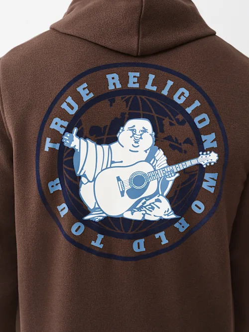 SHOP GLOBAL BUDDHA ZIP HOODIE