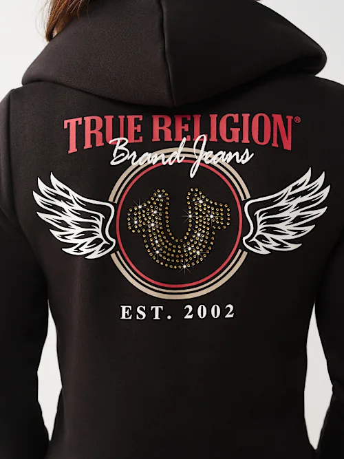 SHOP DISTRESSED CLASSIC ZIP HOODIE
