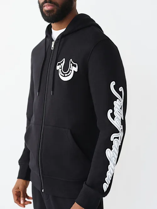 SHOP DIAGONAL LOGO ZIP HOODIE