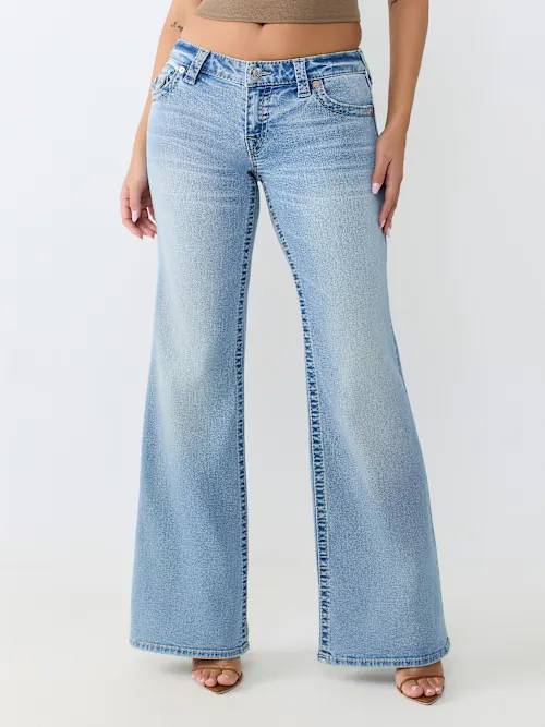 SHOP LOW RISE RELAXED BIG T FLAP BOOTCUT JEAN