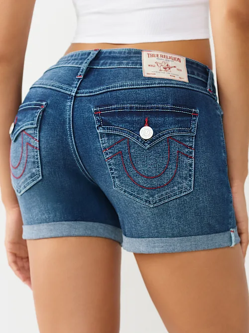 SHOP JAYDE MID RISE FLAP SHORT