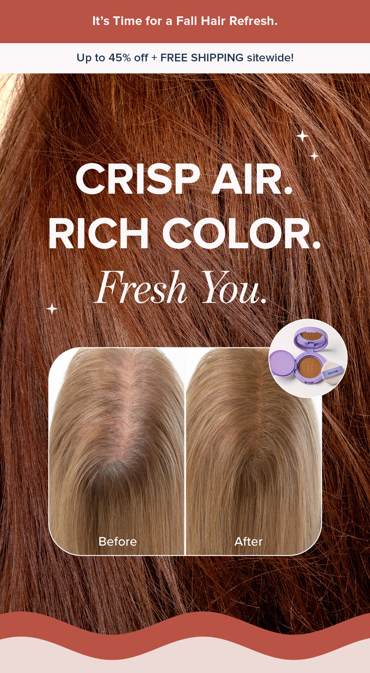 Before and After on hair