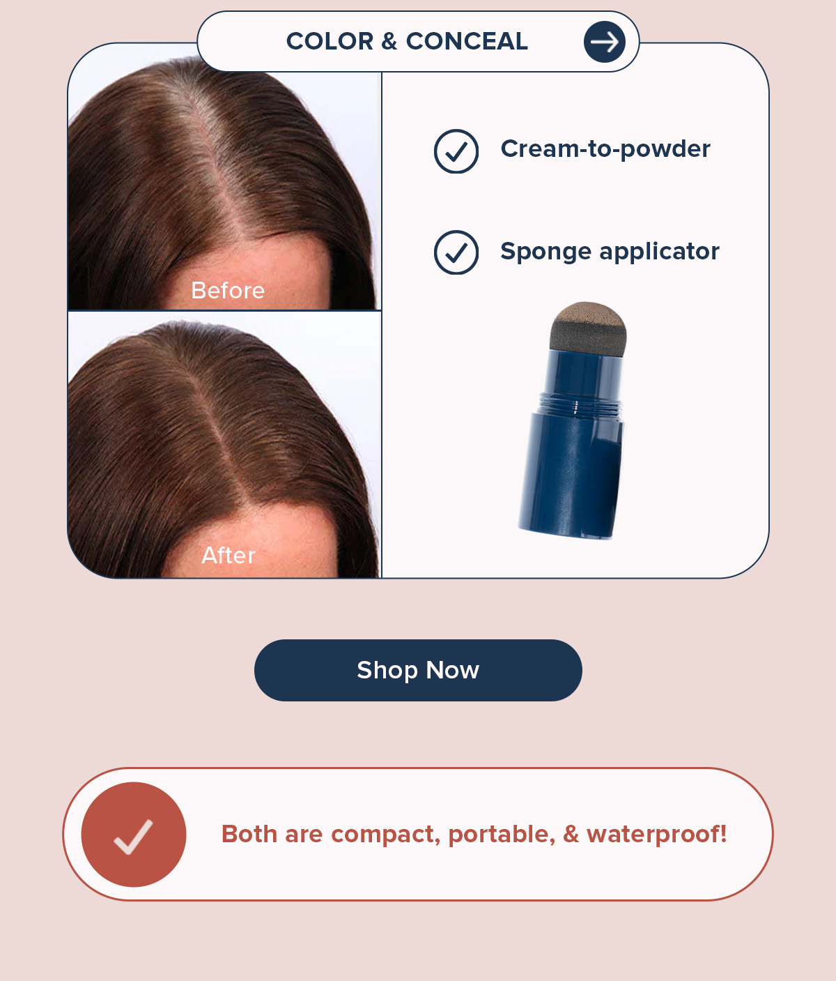 Before and After Color and Conceal