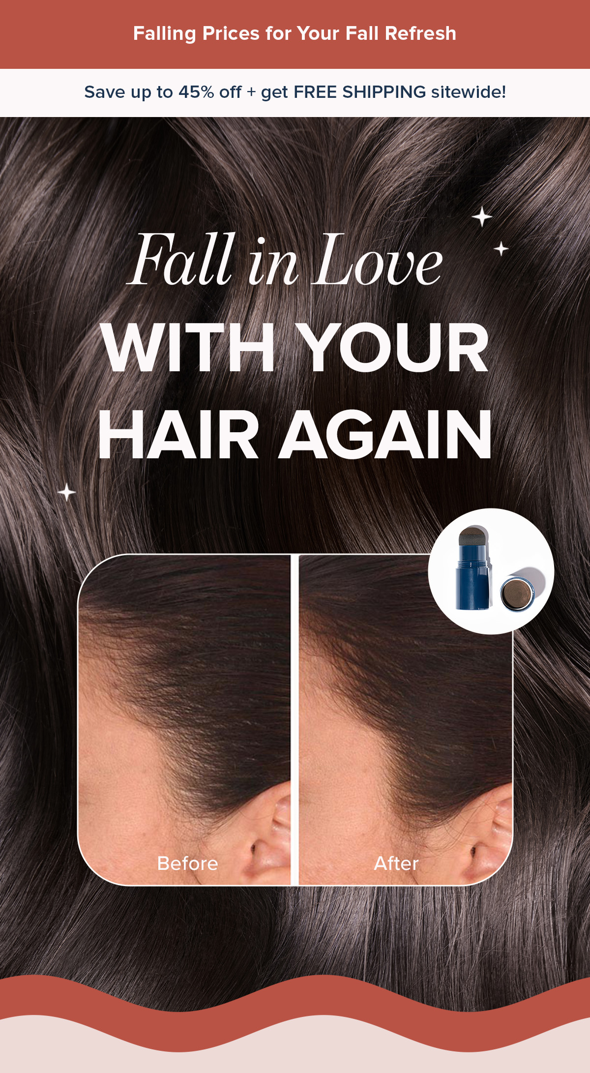 Before and After on hair color