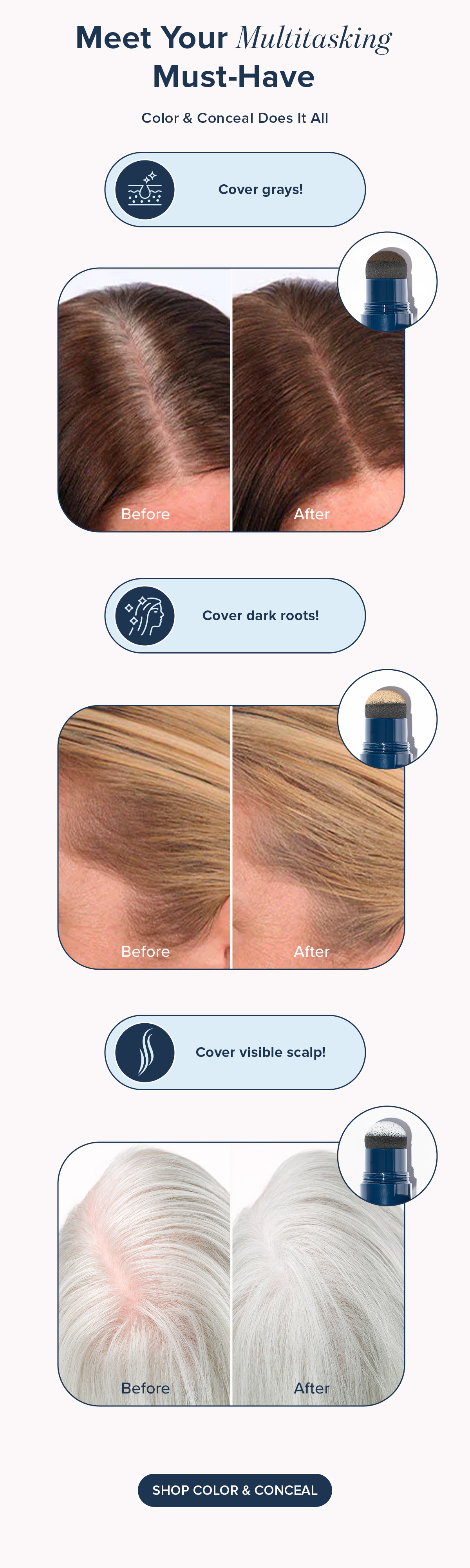 Before and after pics of using the color and coneal