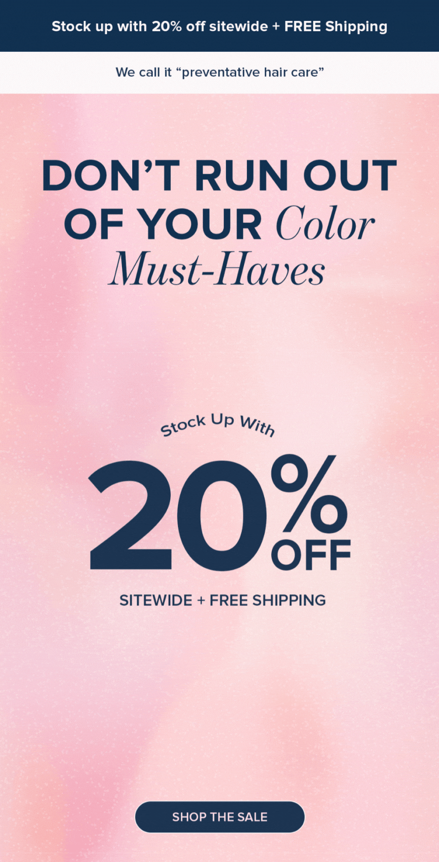 Stock Up with 20% Off