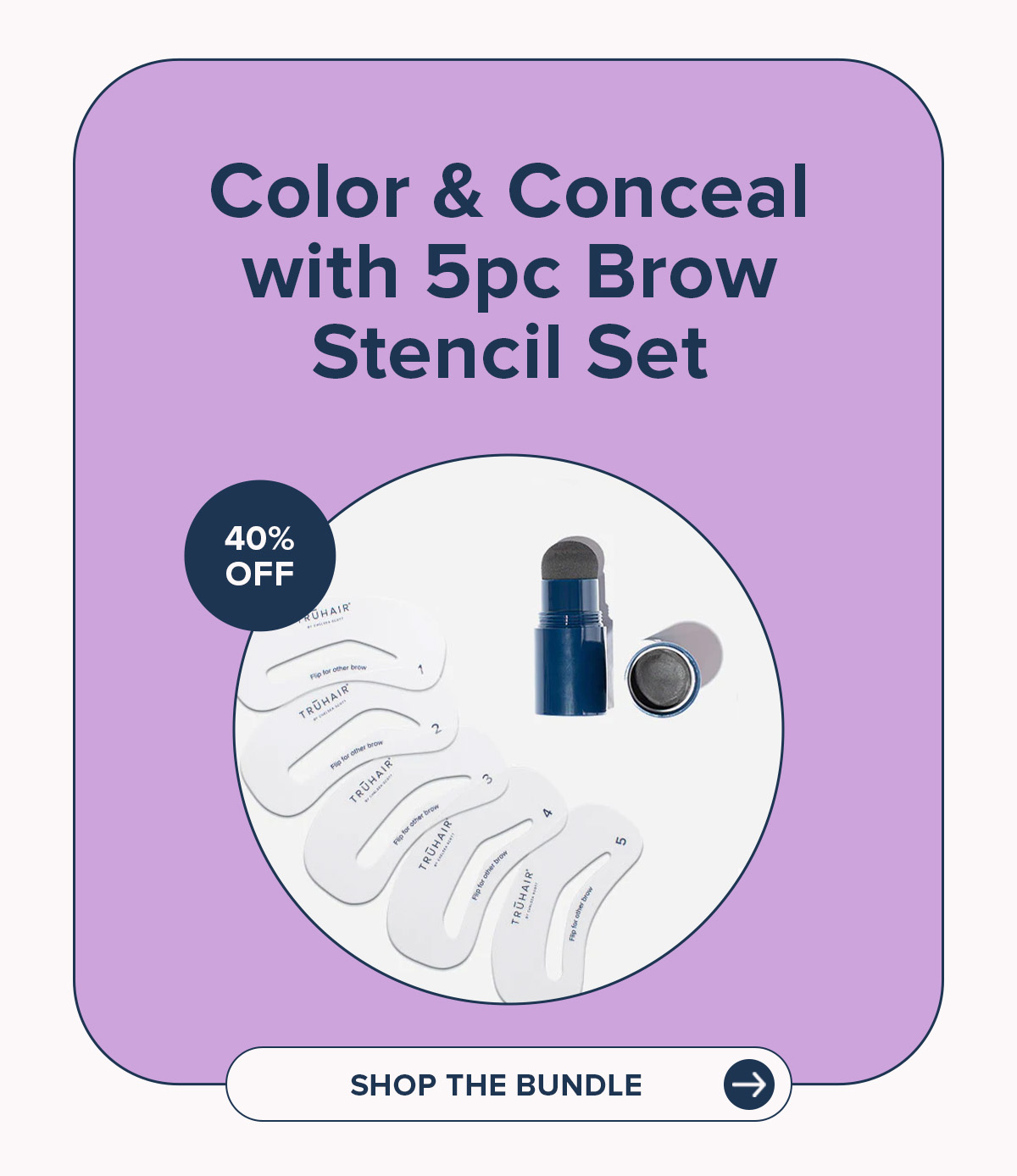 Color & Conceal with 5pc Brow Stencil Set