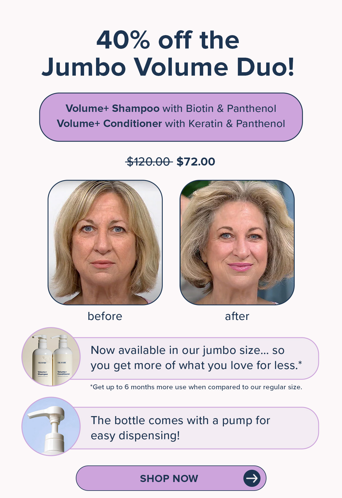 40% off the Jumbo Volume Duo