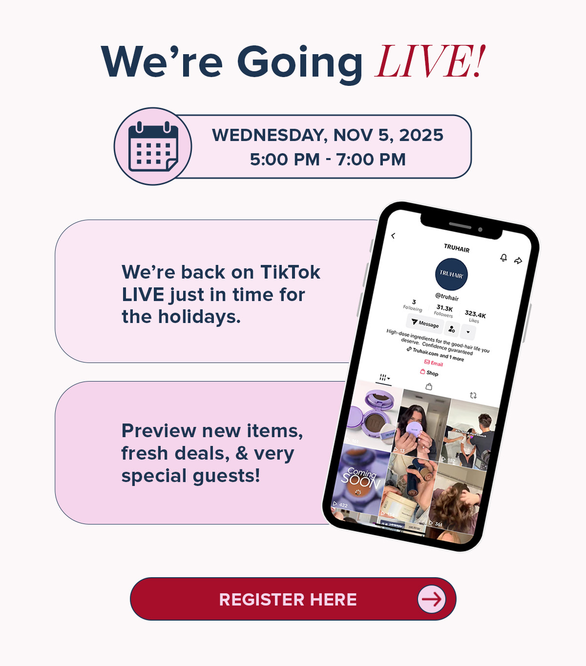 We're Going Live