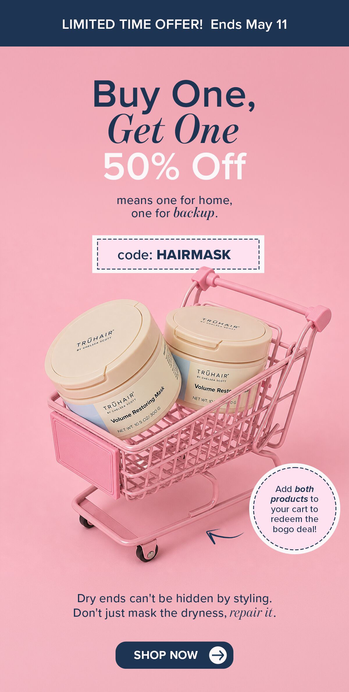 Buy One, Get One 50% Off