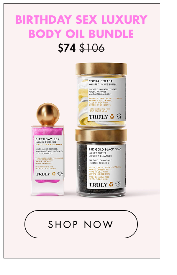 Birthday Sex Luxury Body Oil Bundle 