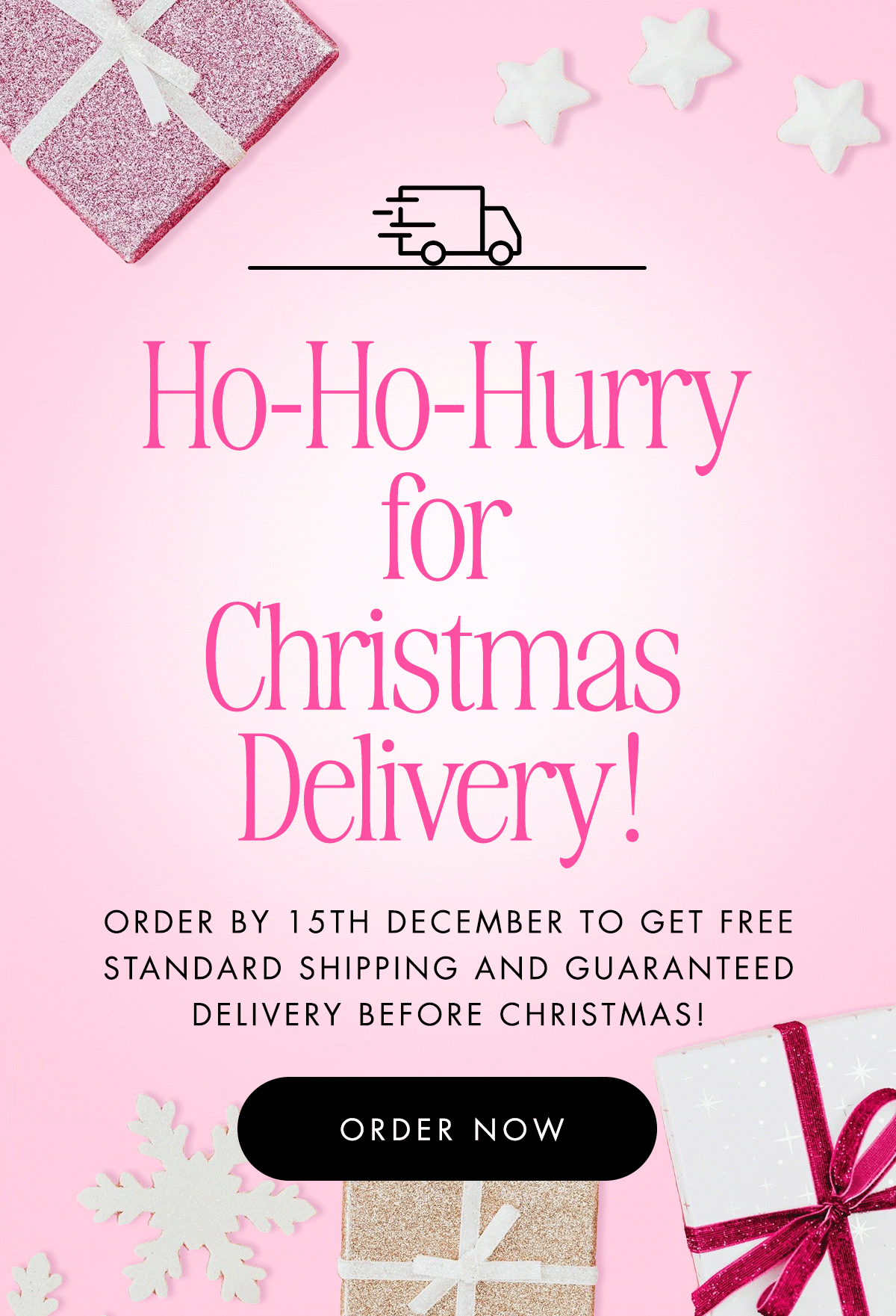 Ho-Ho-Hurry for Christmas Delivery!