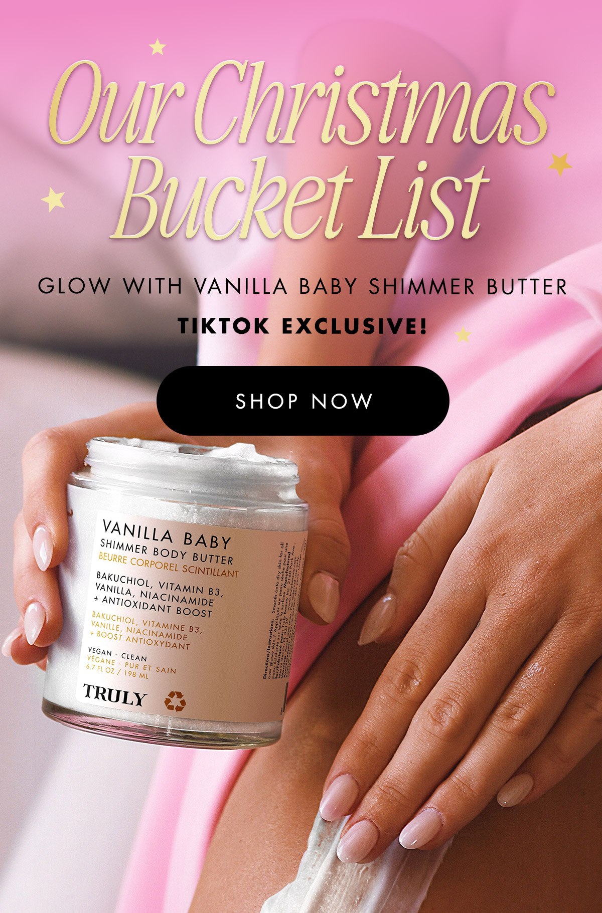 Glow With Vanilla Baby Shimmer Body Butter: TikTok Exclusive! 