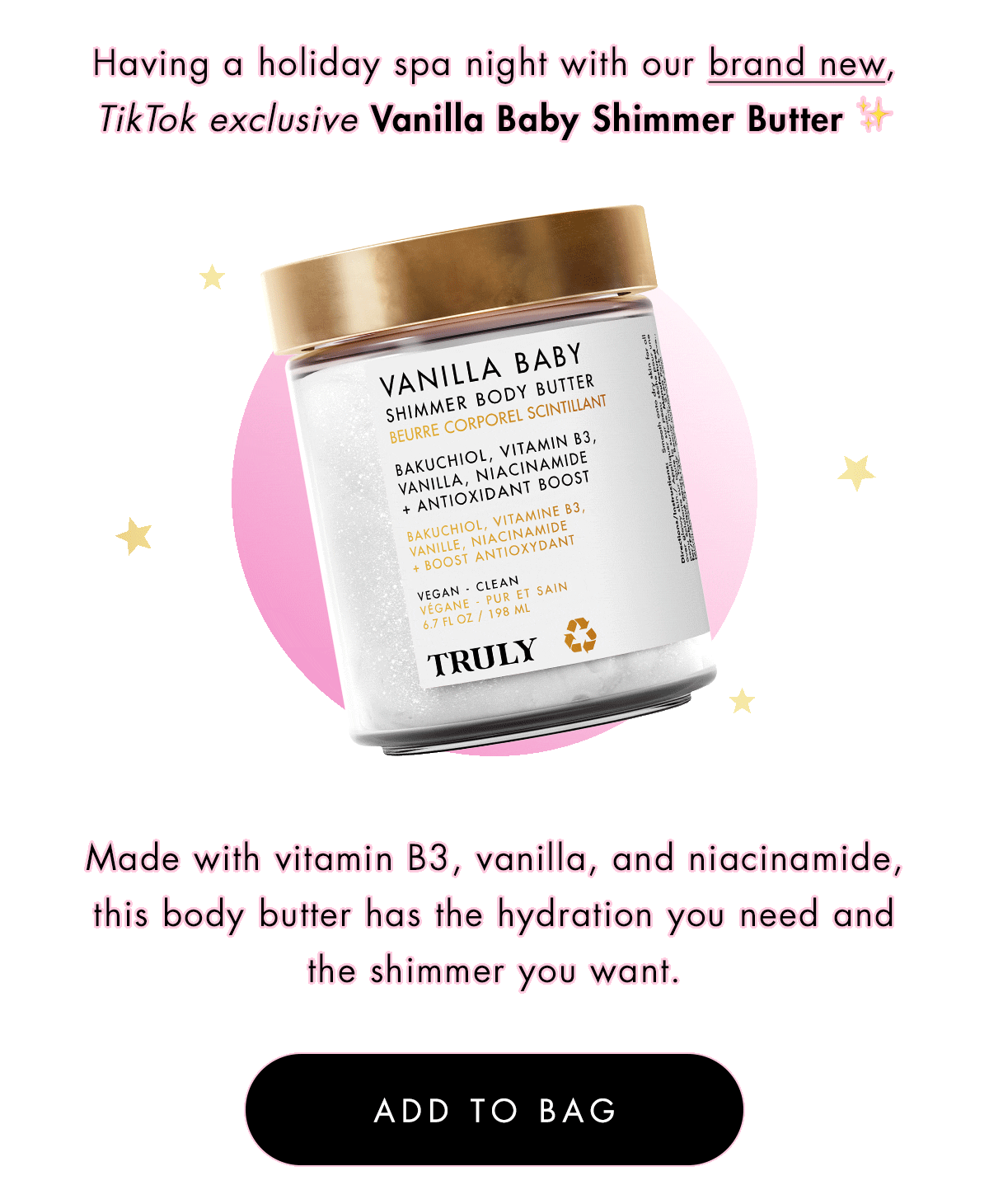 Vanilla Baby Shimmer Body Butter