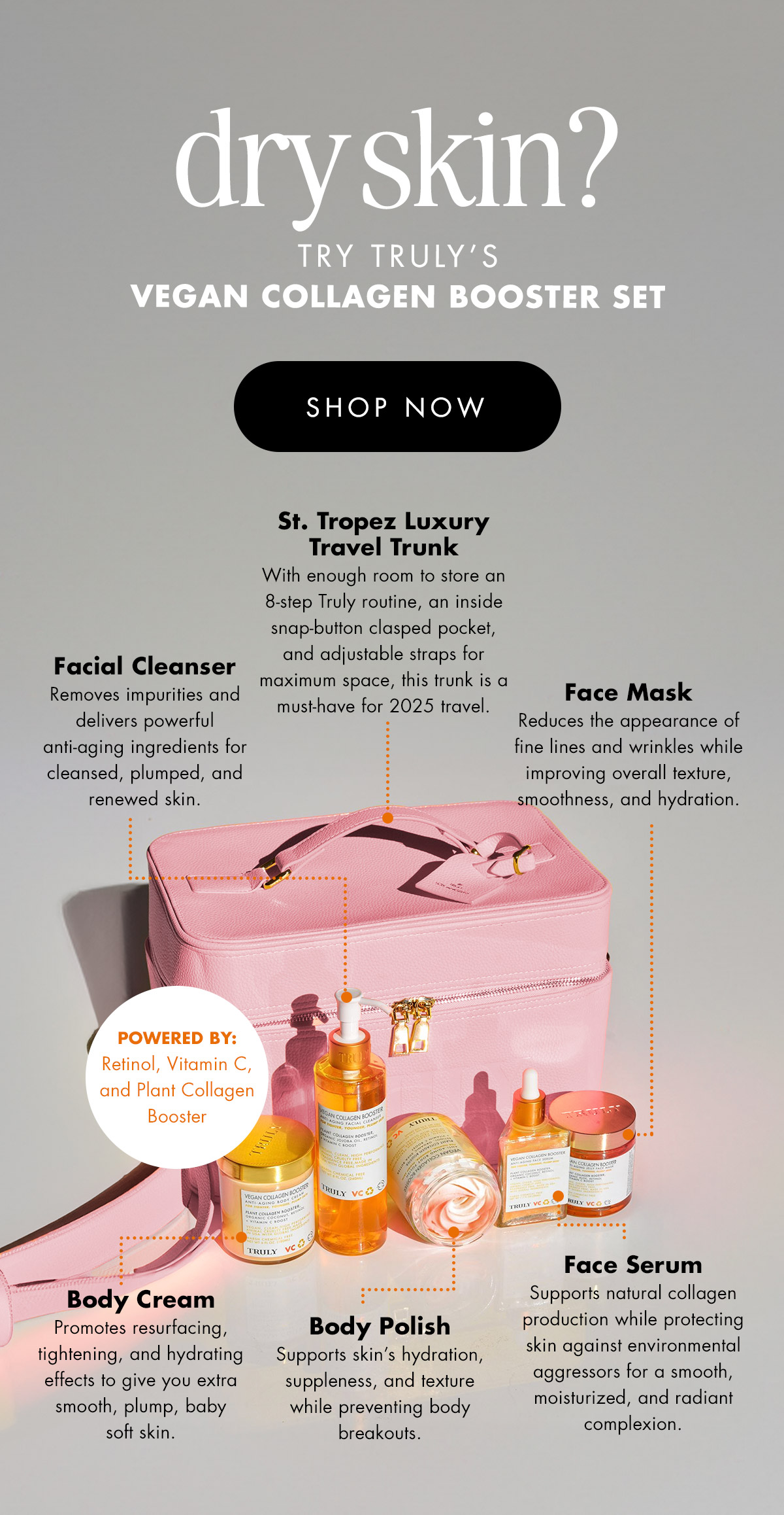 Dry Skin? Try Truly’s Vegan Collagen Booster Set