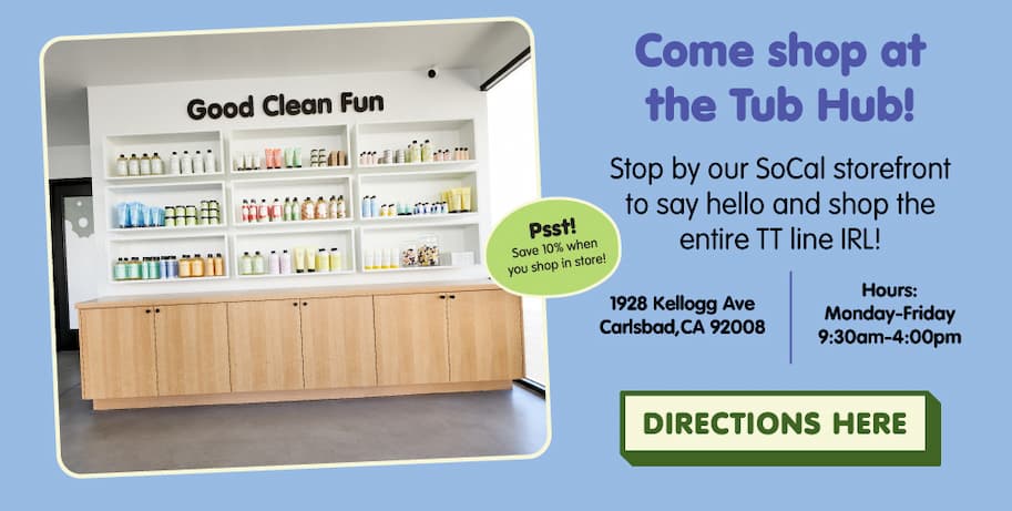 Come shop at the Tub Hub! Click for directions