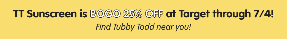 TT sunscreen is BOGO 25% off at Target until 7/4! Click to find a store near you!