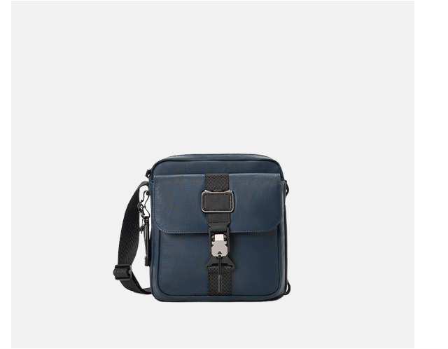 Discover Alpha Bravo in this season's new Navy Coated Canvas