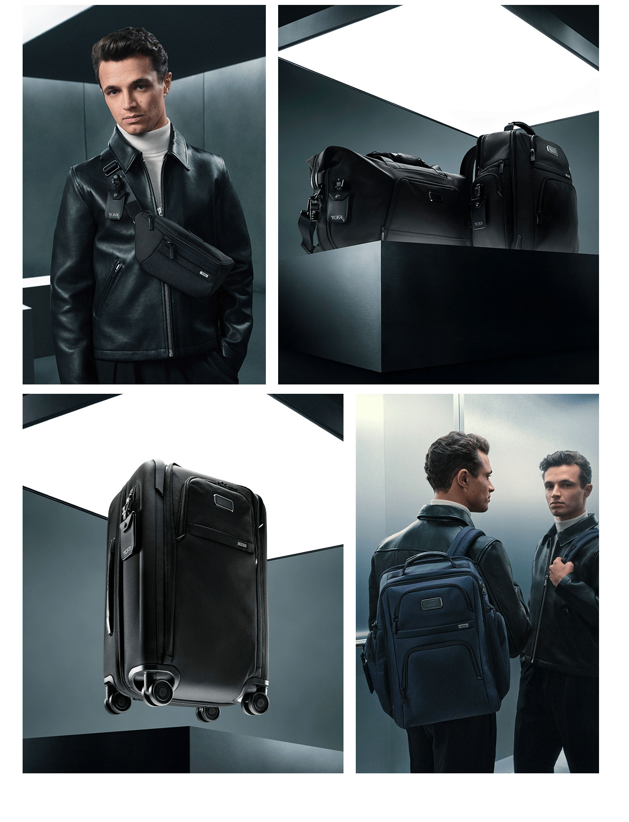 Before the action commences, Lando Norris gears up with the latest evolution in performance: TUMI Alpha. Sleek, stealthy, sophisticated, and mission ready. 