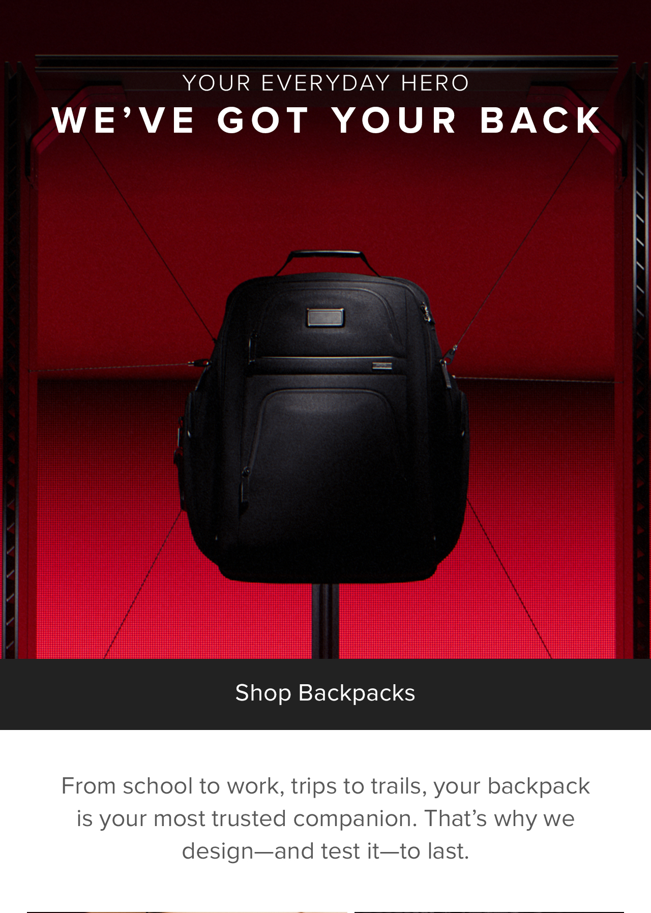 YOUR EVERYDAY HERO - SHOP ALPHA BACKPACKS
