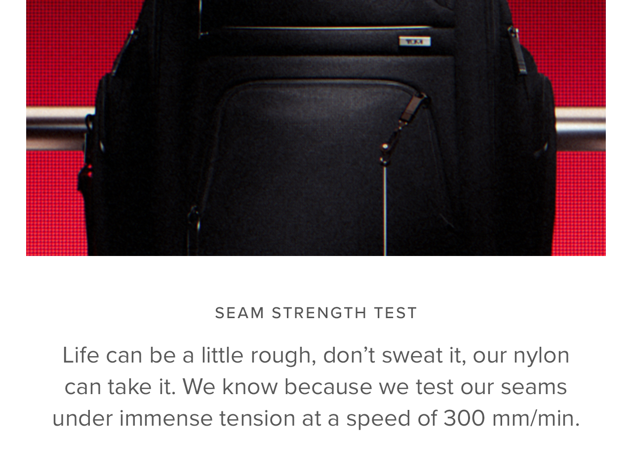 SEAM STRENGTH TEST