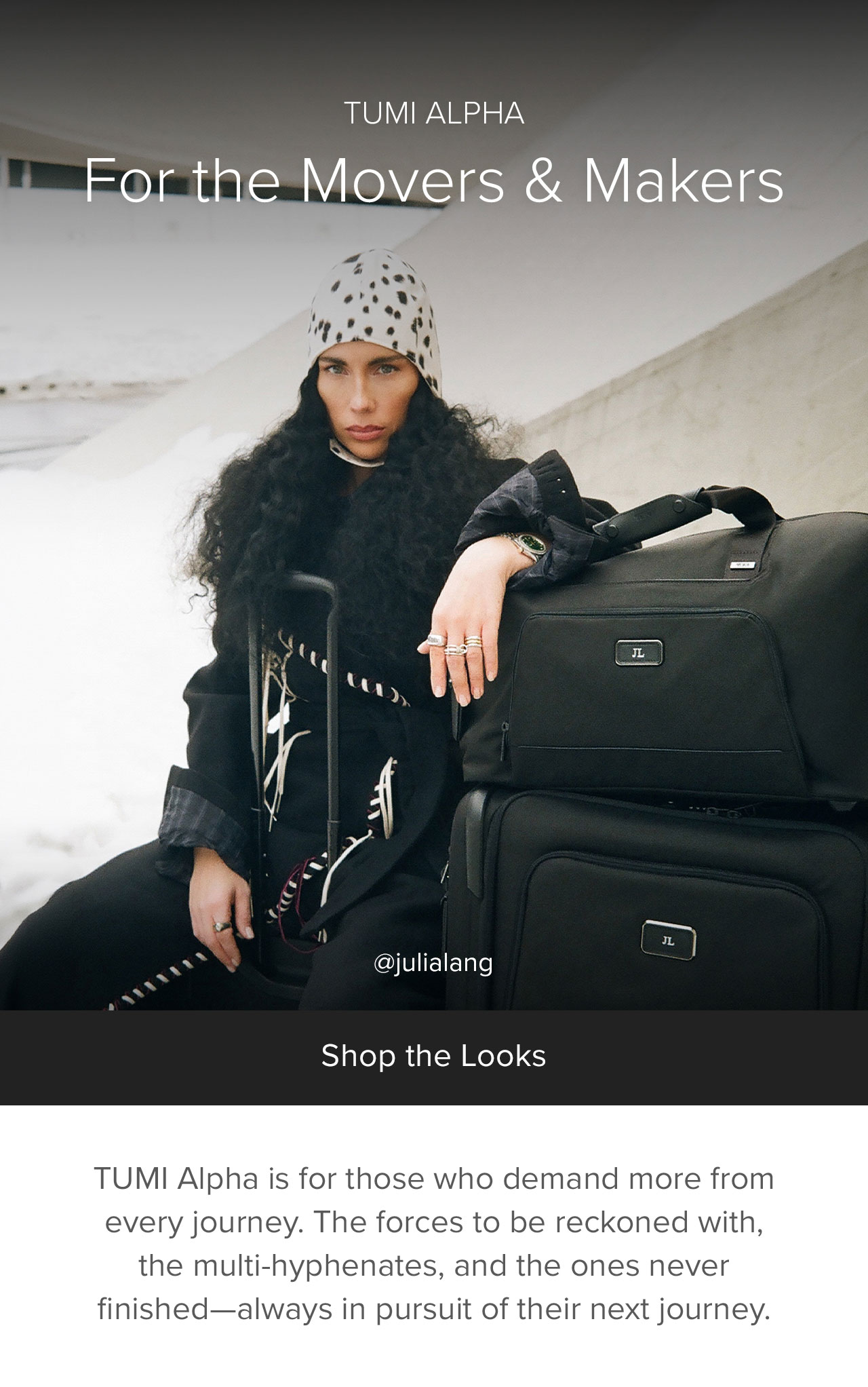 TUMI Alpha is for those who demand more from every journey.