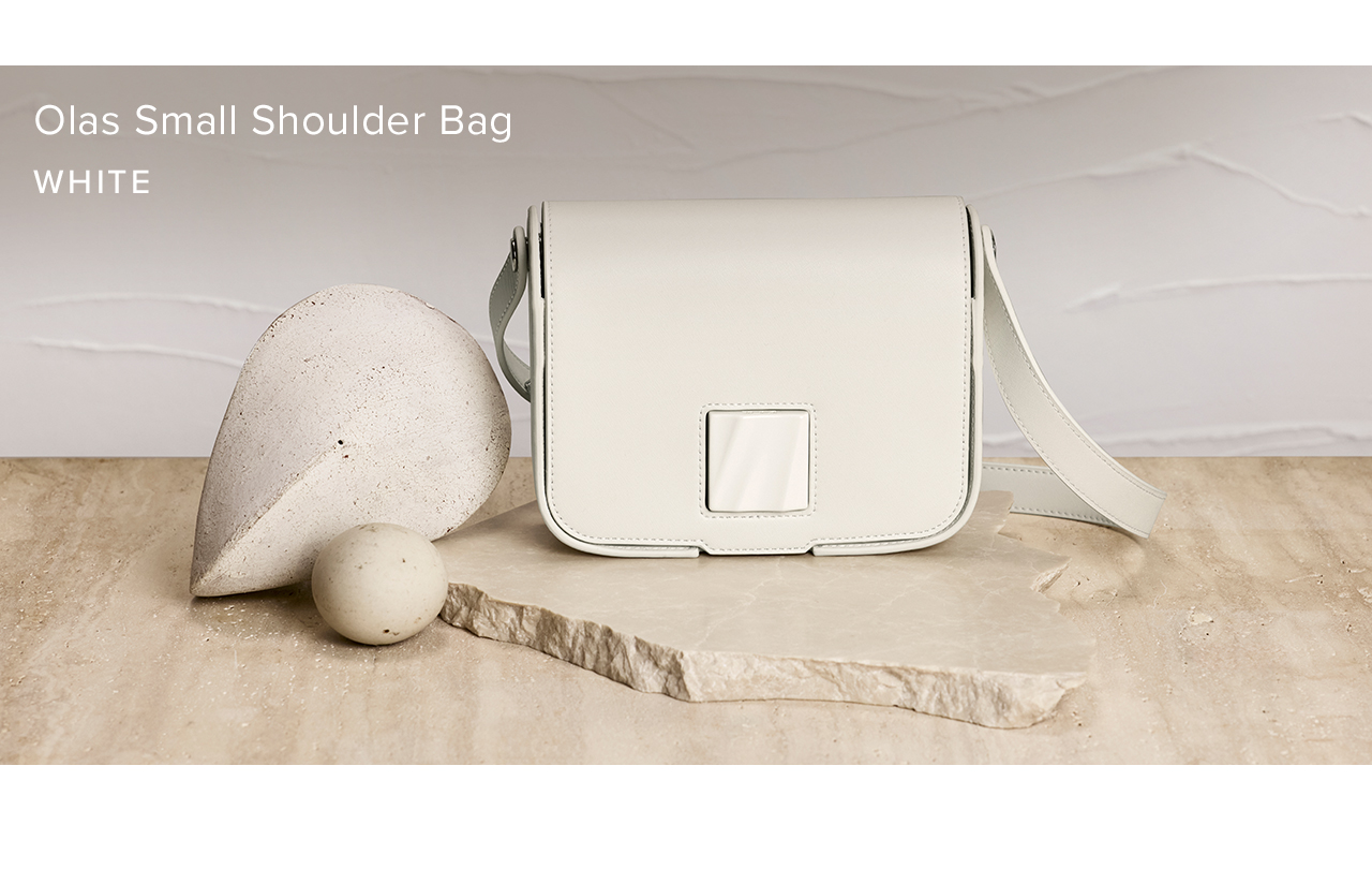 Olas Small Shoulder Bag - White