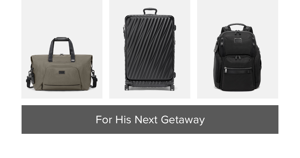 For His Next Getaway