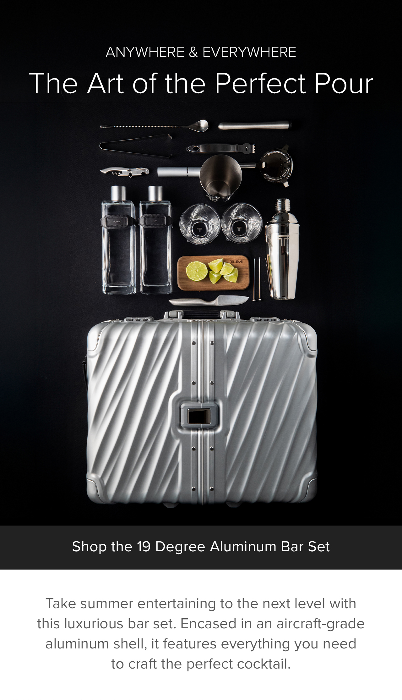 19 DEGREE ALUMINUM - THE BAR SET - The Art of the Perfect Pour
