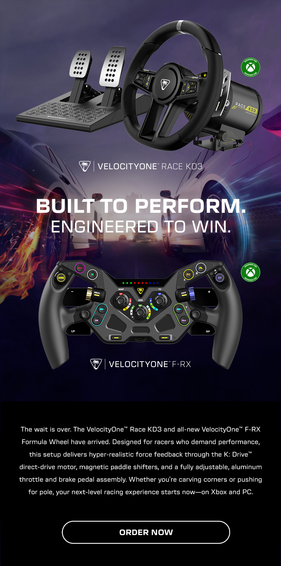 It’s Here: The VelocityOne™ KD3 + VelocityOne™ F-RX Formula Wheel
