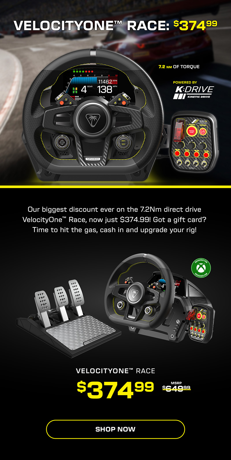 VelocityOne Race: $374.99