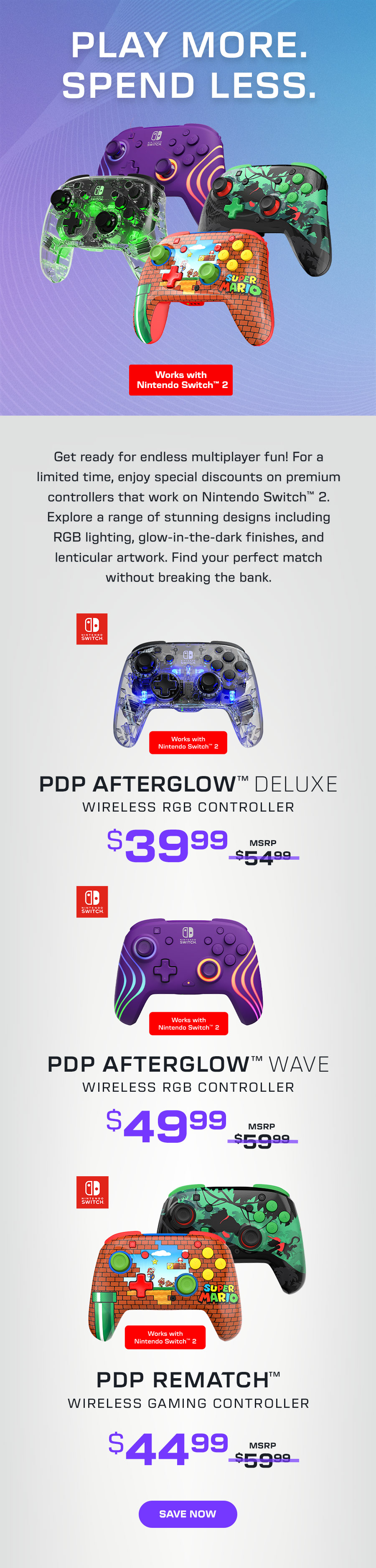 Big Savings on Nintendo Switch™ 2 Controllers
