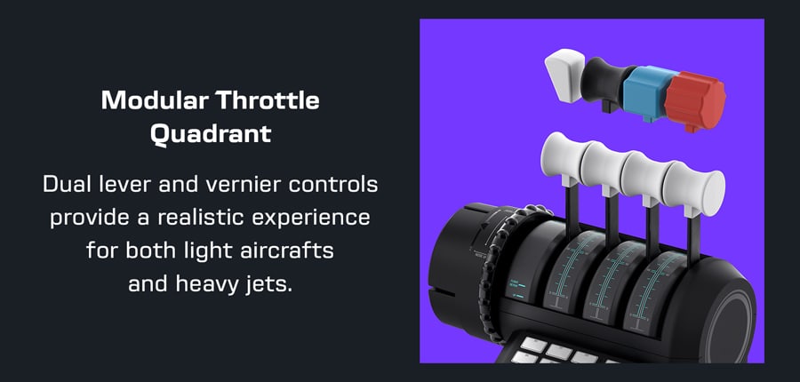 modular throttle quadrant