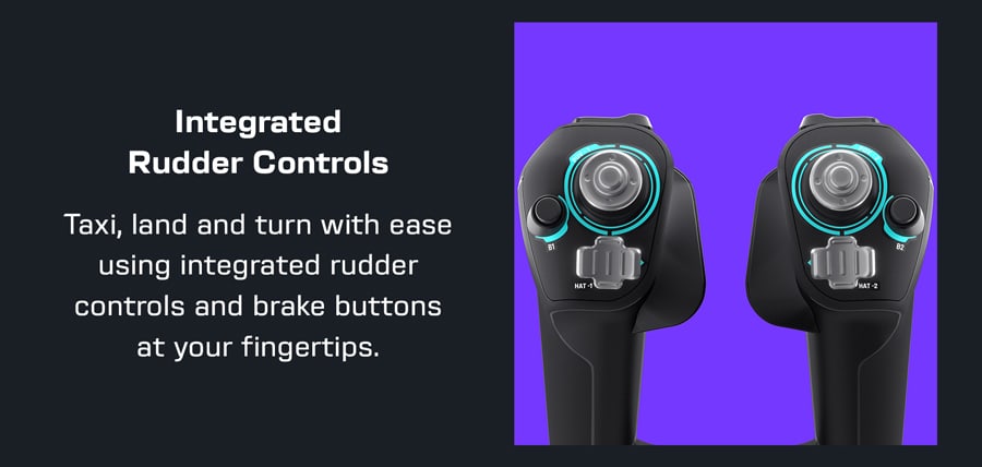 integrated rudder controls